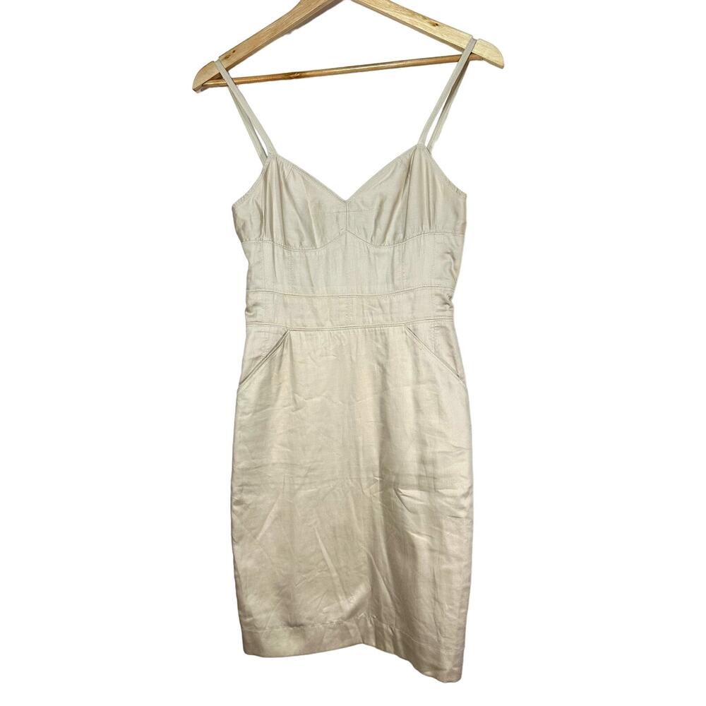 Marc Jacobs khaki sleeveless dress womans size 2 preppy‎ capsule neutral